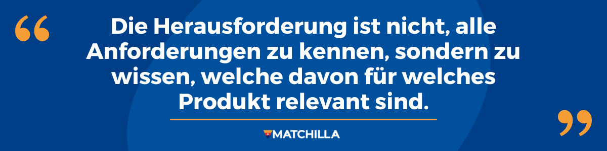 Produkt Compliance Zitat